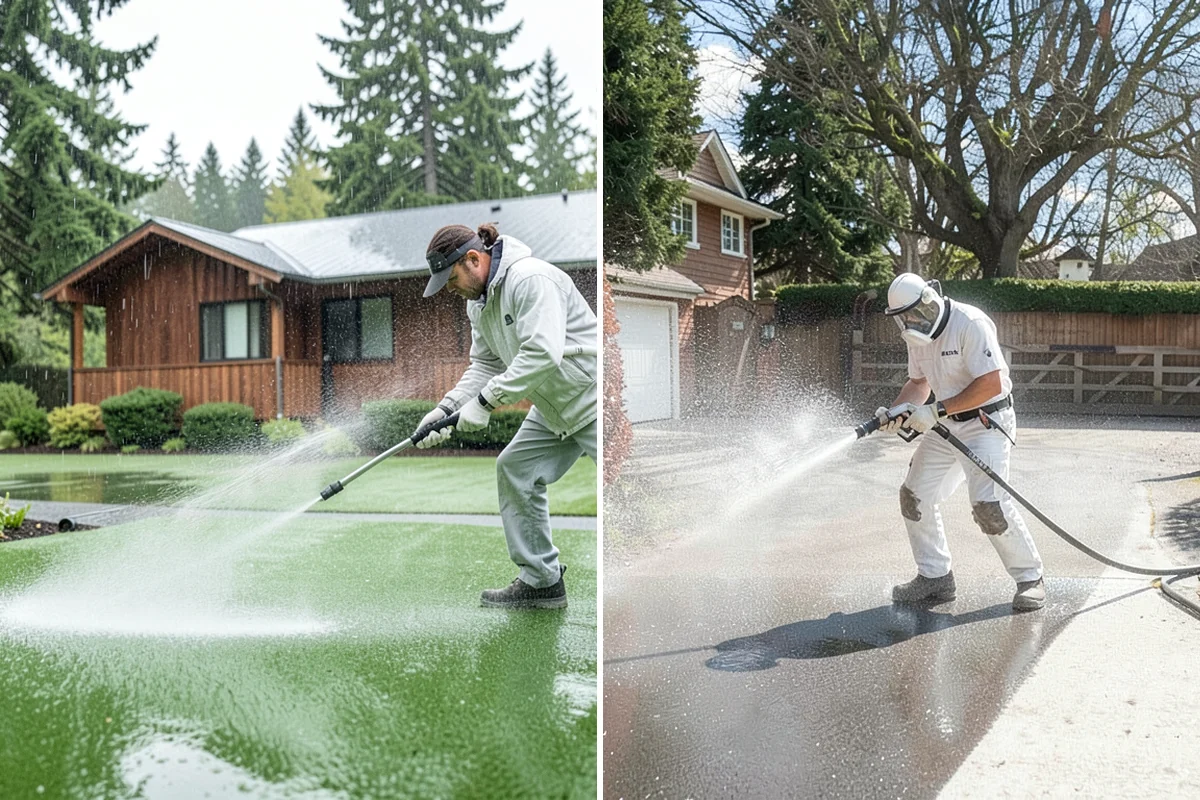 Composite Fence Cleaning in Puyallup, Pierce County, WA - Confirm the composite brand's cleaning guidelines