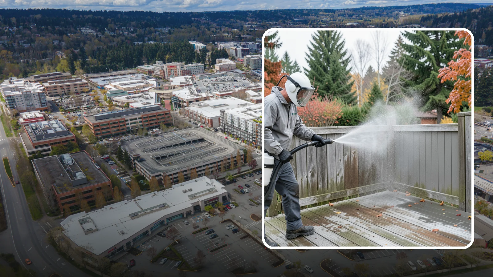 Composite Fence Cleaning in Redmond, King County, WA - Manufacturer-safe cleaning that clears mildew from composite fencing without voiding the finish or warranty.