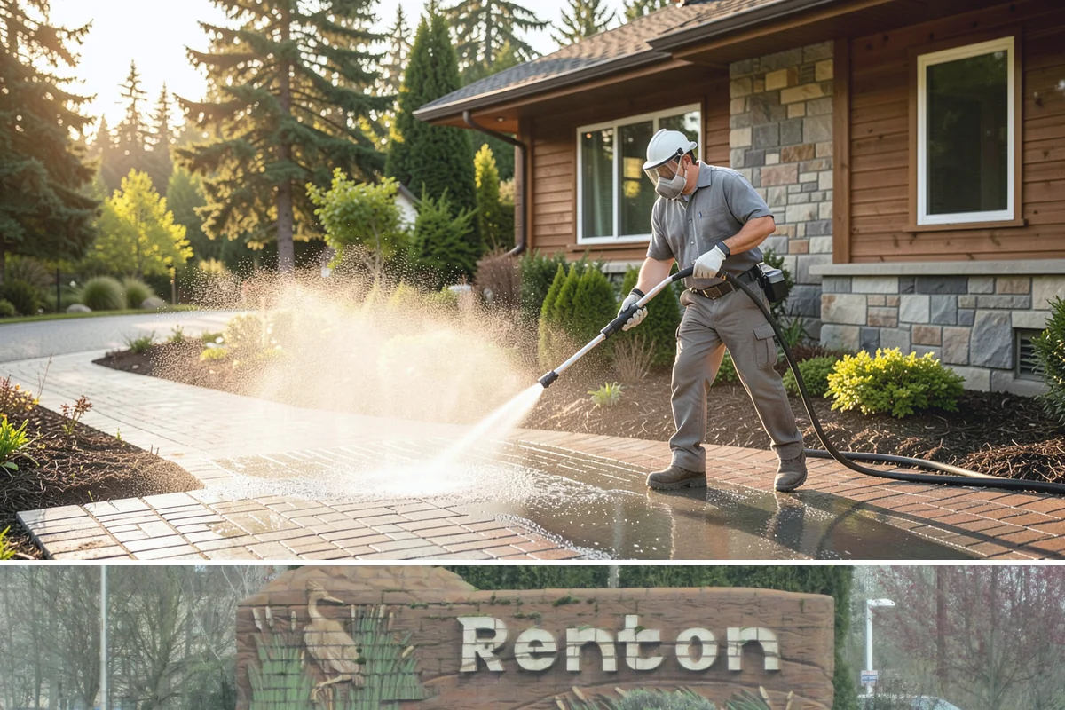 Composite Fence Cleaning in Renton, King County, WA - Clean composite in late spring or summer so shaded panels dry before the mildew has a chance to reestablish.