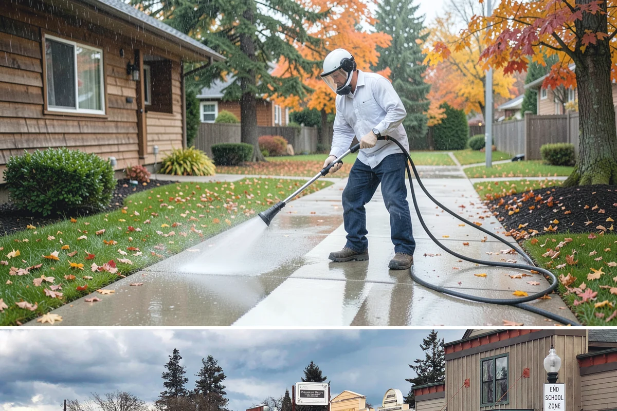 Composite Fence Cleaning in Roy, Pierce County, WA - Clean composite in late spring or summer so shaded panels dry before the mildew has a chance to reestablish.