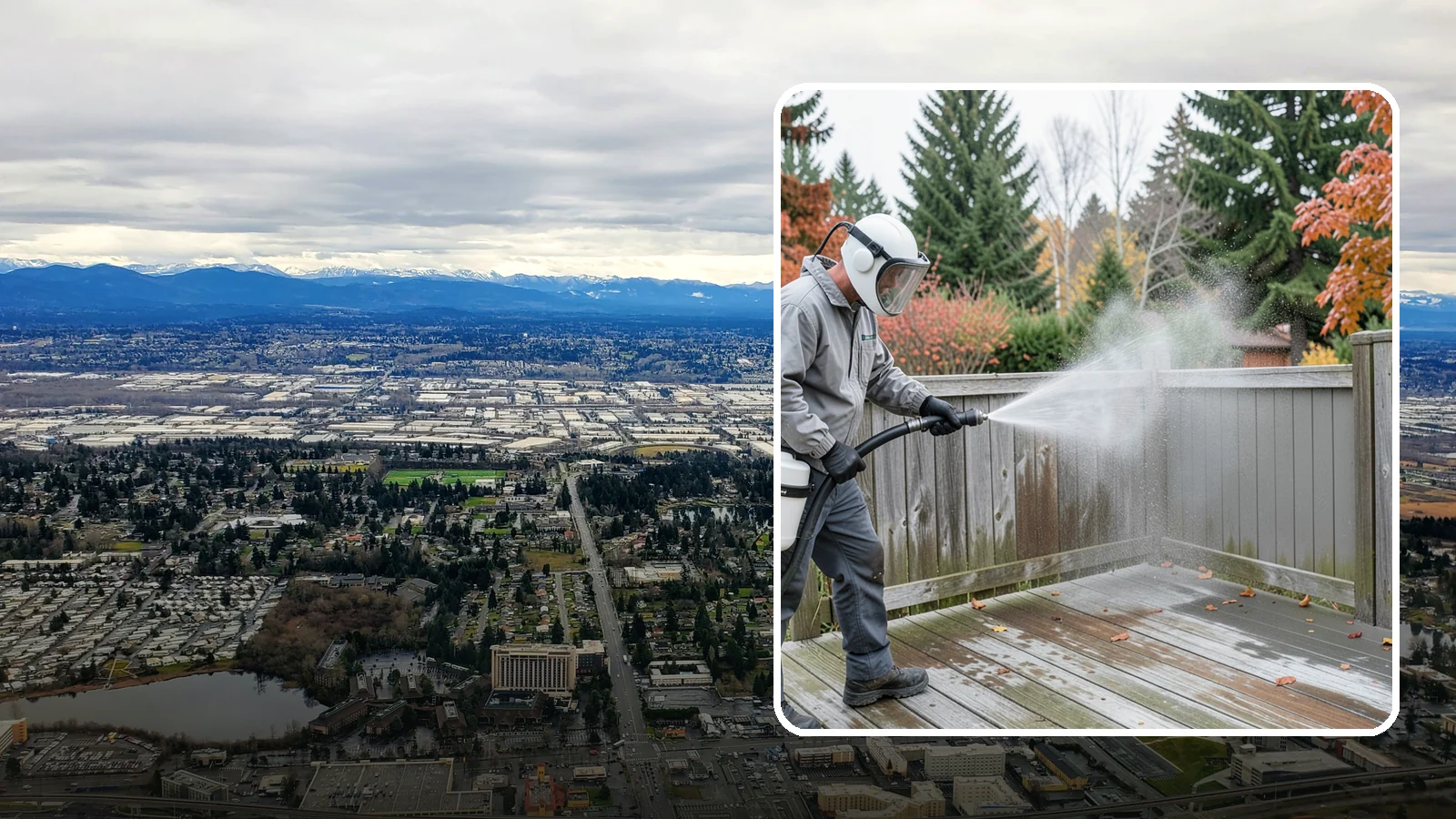 Composite Fence Cleaning in SeaTac, King County, WA - Manufacturer-safe cleaning that clears mildew from composite fencing without voiding the finish or warranty.