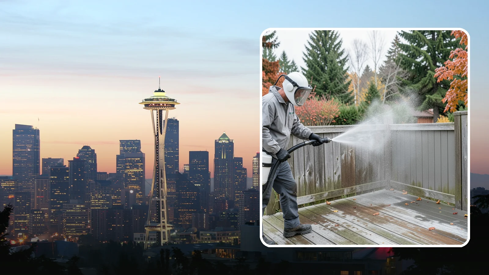 Composite Fence Cleaning in Seattle, King County, WA - Manufacturer-safe cleaning that clears mildew from composite fencing without voiding the finish or warranty.
