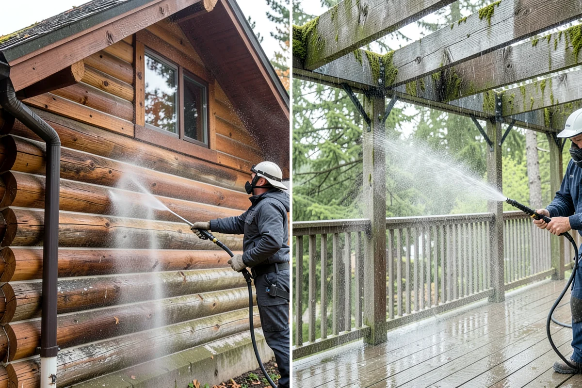 Composite Fence Cleaning in Shoreline, King County, WA - Confirm the composite brand's cleaning guidelines