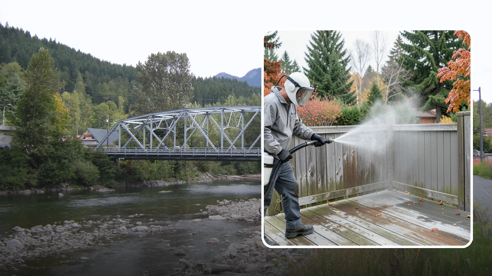 Composite Fence Cleaning in Skykomish, King County, WA - Manufacturer-safe cleaning that clears mildew from composite fencing without voiding the finish or warranty.