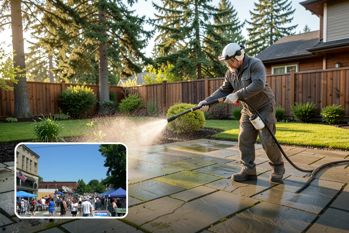 Composite Fence Cleaning in Snohomish, Snohomish County, WA - Removes mildew that settles into the composite grain texture
