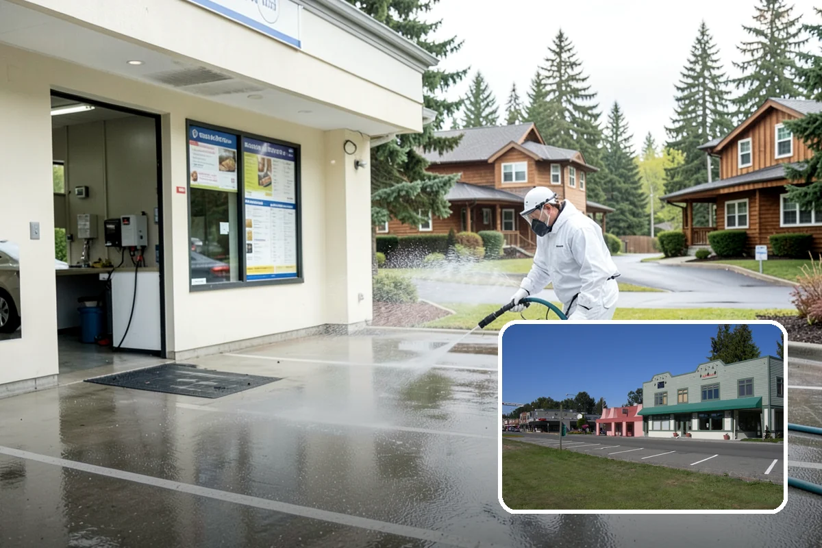 Composite Fence Cleaning in Snoqualmie, King County, WA - Removes mildew that settles into the composite grain texture