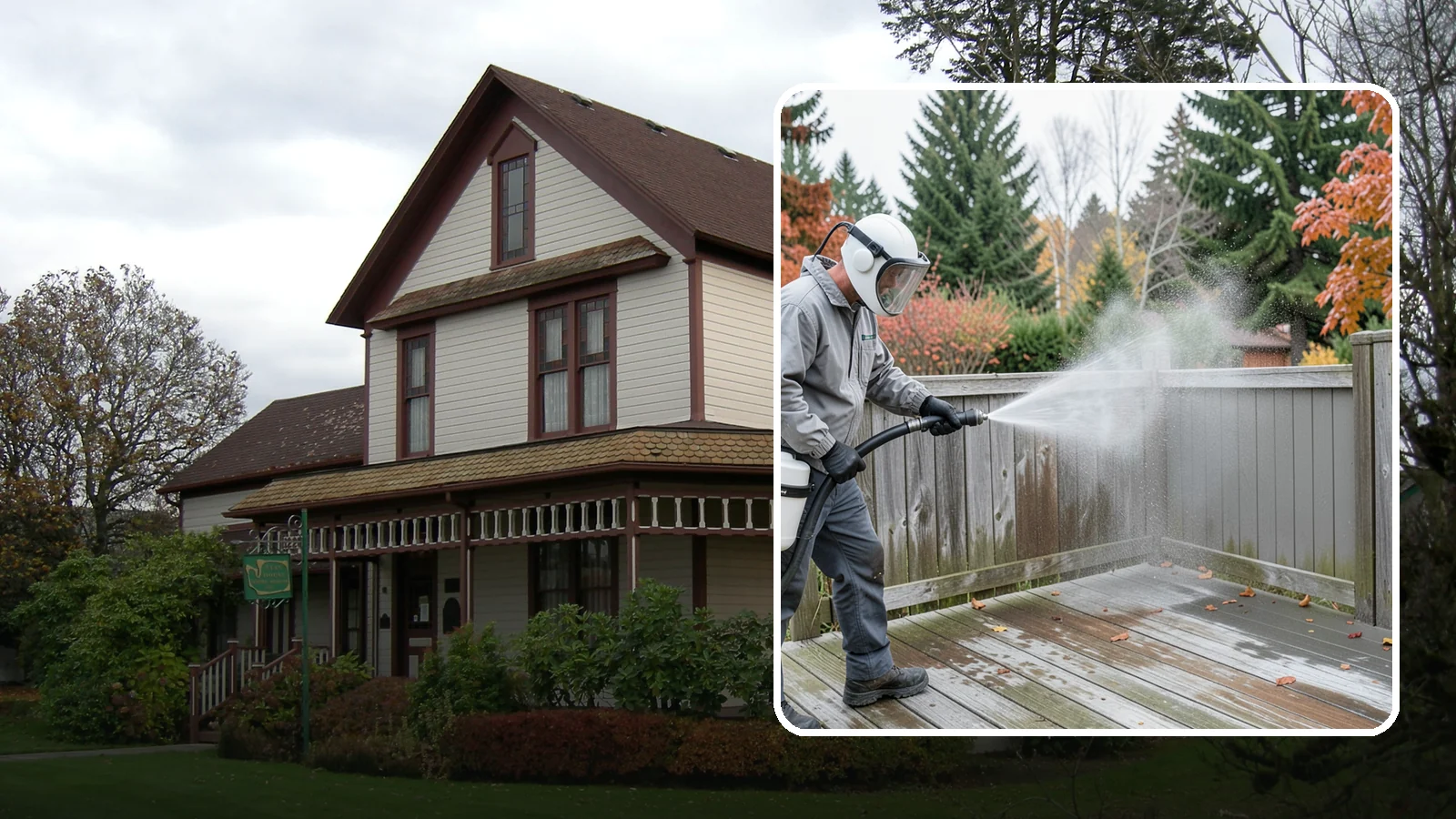 Composite Fence Cleaning in Sumner, Pierce County, WA - Manufacturer-safe cleaning that clears mildew from composite fencing without voiding the finish or warranty.