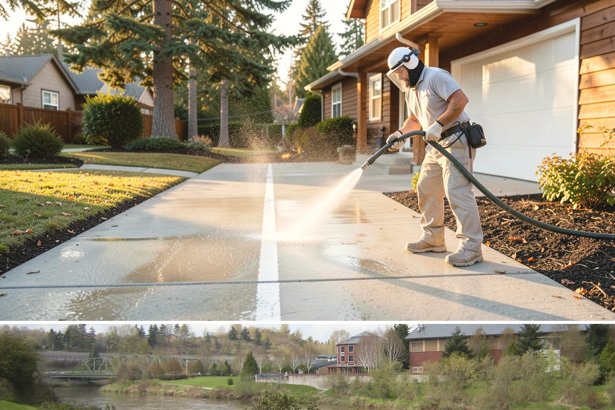Composite Fence Cleaning in Tukwila, King County, WA - Clean composite in late spring or summer so shaded panels dry before the mildew has a chance to reestablish.