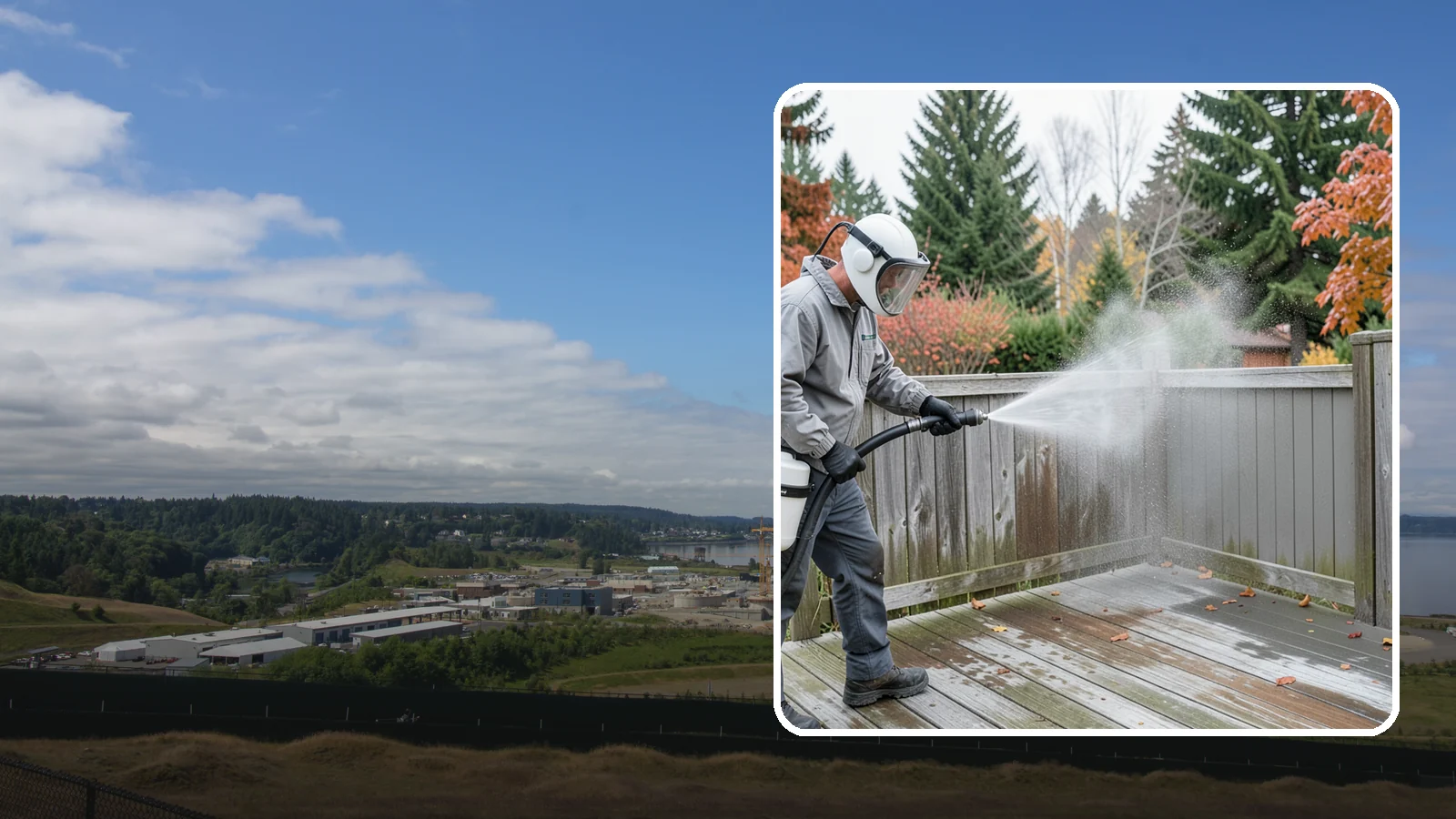 Composite Fence Cleaning in University Place, Pierce County, WA - Manufacturer-safe cleaning that clears mildew from composite fencing without voiding the finish or warranty.