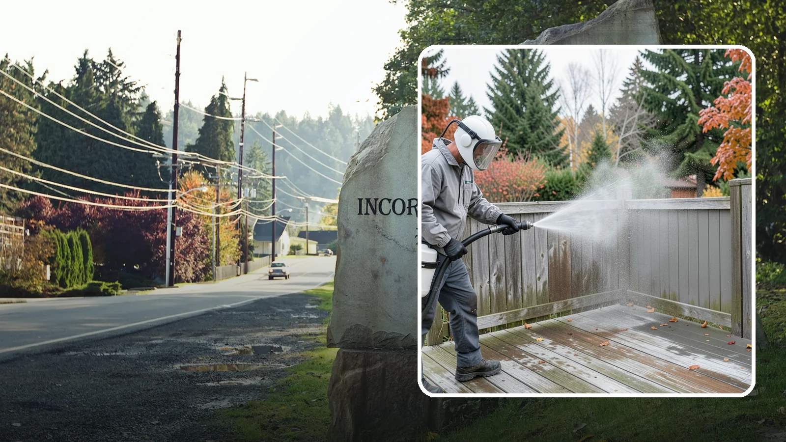 Composite Fence Cleaning in Wilkeson, Pierce County, WA - Manufacturer-safe cleaning that clears mildew from composite fencing without voiding the finish or warranty.