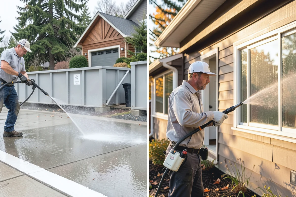 Composite Fence Cleaning in Wilkeson, Pierce County, WA - Confirm the composite brand's cleaning guidelines