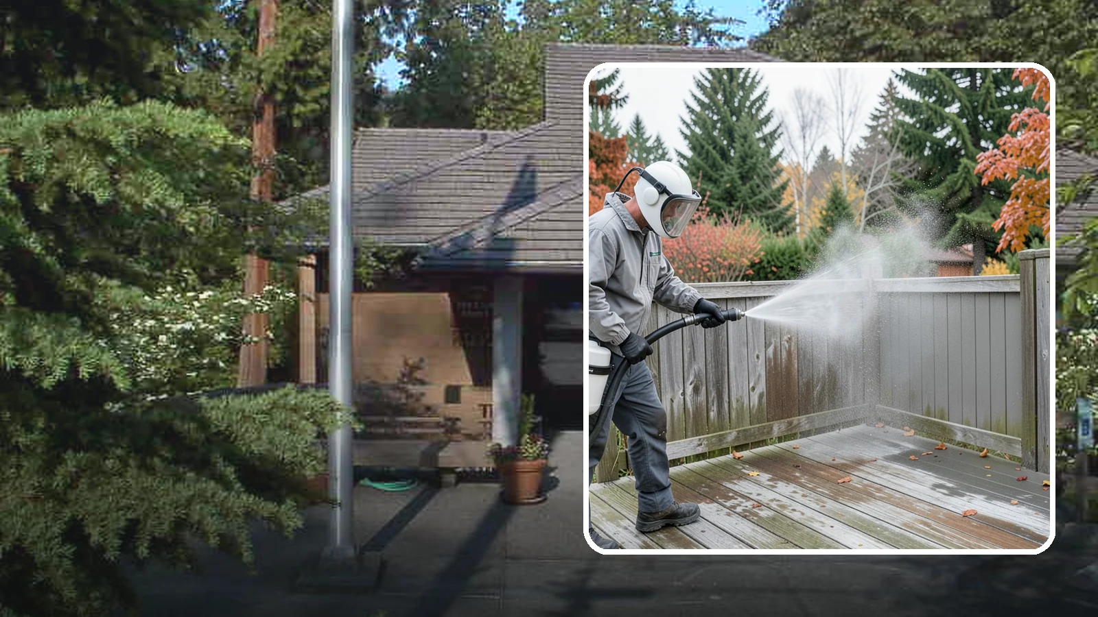 Composite Fence Cleaning in Yarrow Point, King County, WA - Manufacturer-safe cleaning that clears mildew from composite fencing without voiding the finish or warranty.