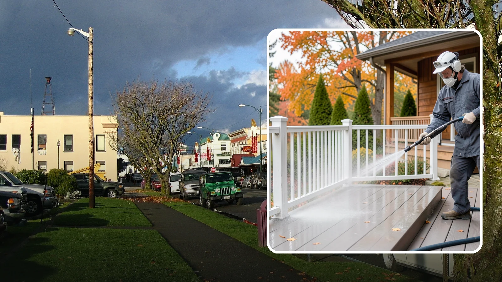 Composite Material Cleaning in Arlington, Snohomish County, WA - Cleaning tuned to composite decking, railing, and cladding that clears mold and grime without voiding warranties.