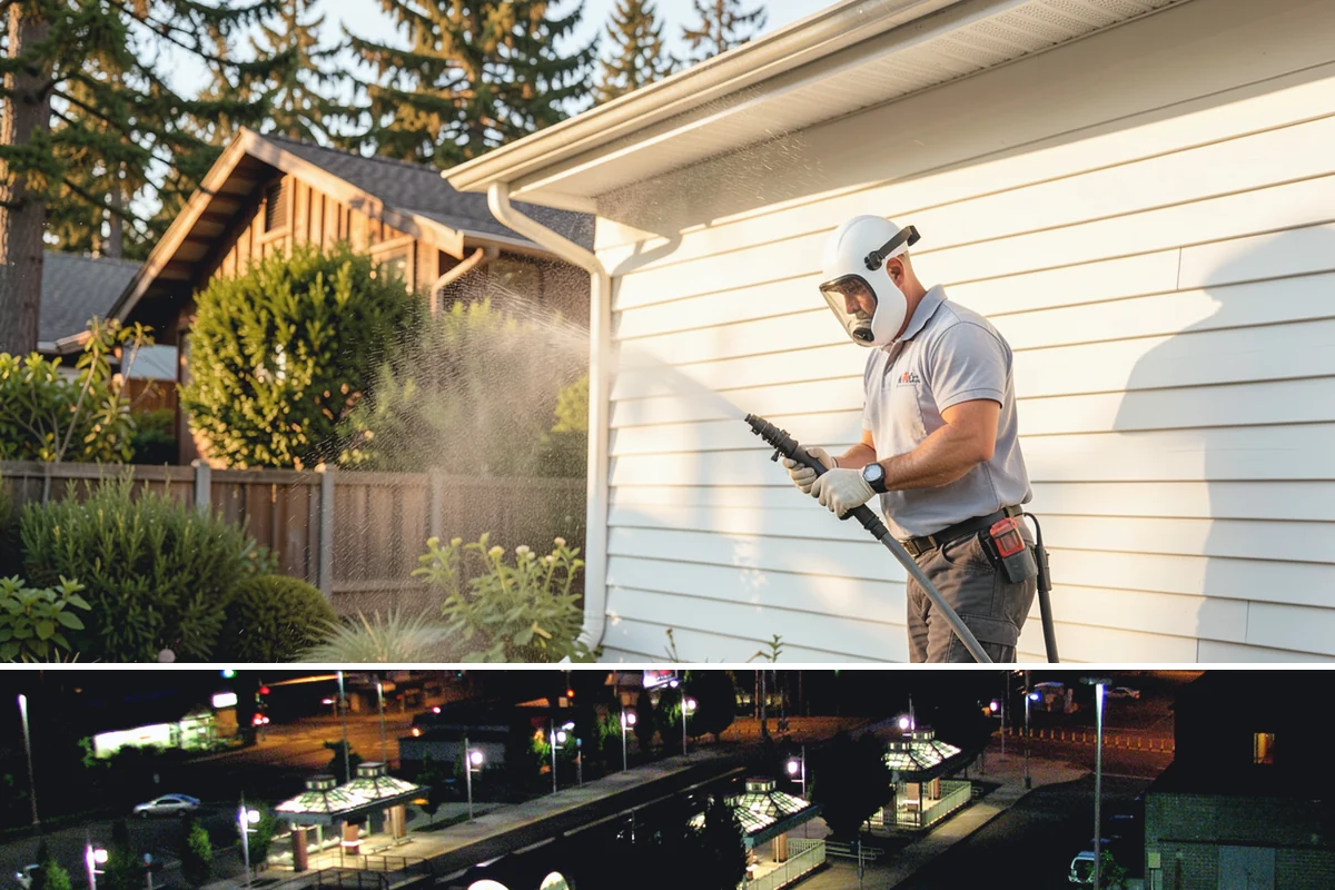 Composite Material Cleaning in Auburn, King County, WA - Clean composite surfaces in spring or early summer to remove the mold film that builds through the wet, shaded winter.