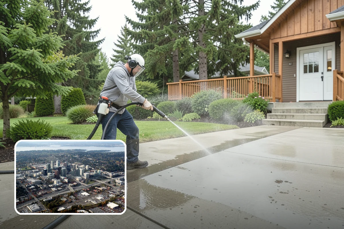 Composite Material Cleaning in Bellevue, King County, WA - Clears mold and grime from composite surfaces