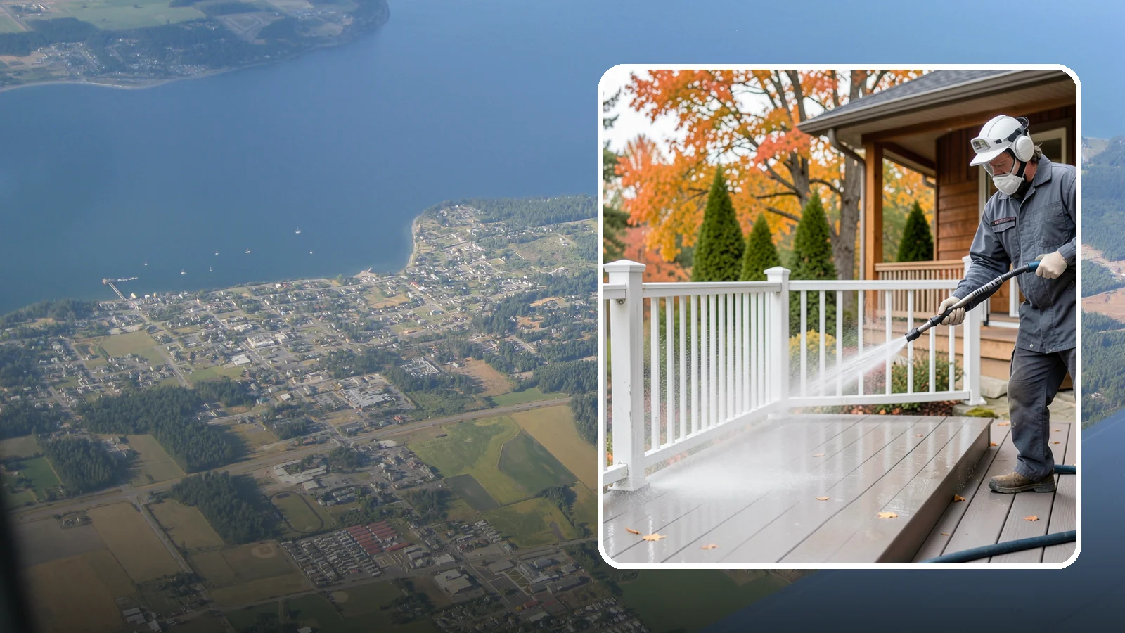 Composite Material Cleaning in Coupeville, Island County, WA - Cleaning tuned to composite decking, railing, and cladding that clears mold and grime without voiding warranties.