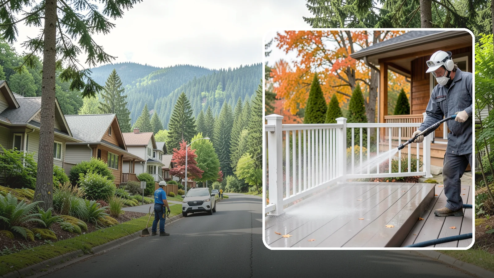 Composite Material Cleaning in Darrington, Snohomish County, WA - Cleaning tuned to composite decking, railing, and cladding that clears mold and grime without voiding warranties.