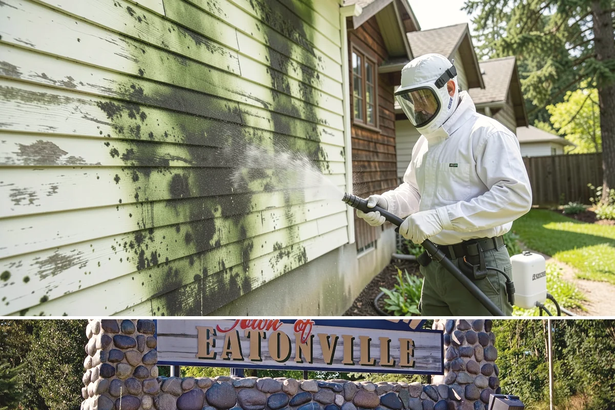 Composite Material Cleaning in Eatonville, Pierce County, WA - Clean composite surfaces in spring or early summer to remove the mold film that builds through the wet, shaded winter.