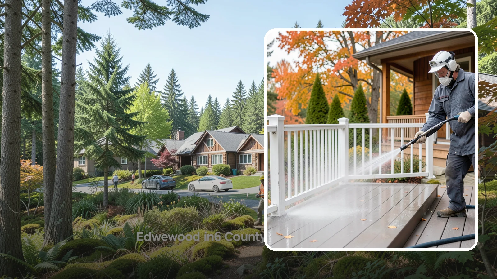 Composite Material Cleaning in Edgewood, Pierce County, WA - Cleaning tuned to composite decking, railing, and cladding that clears mold and grime without voiding warranties.