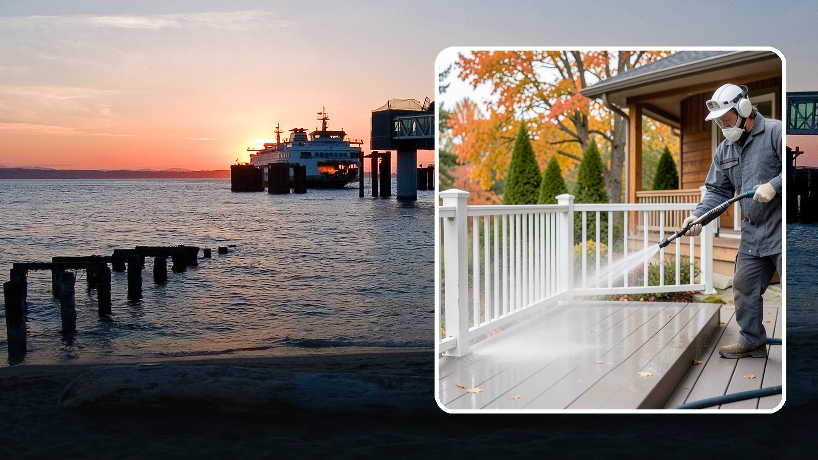 Composite Material Cleaning in Edmonds, Snohomish County, WA - Cleaning tuned to composite decking, railing, and cladding that clears mold and grime without voiding warranties.
