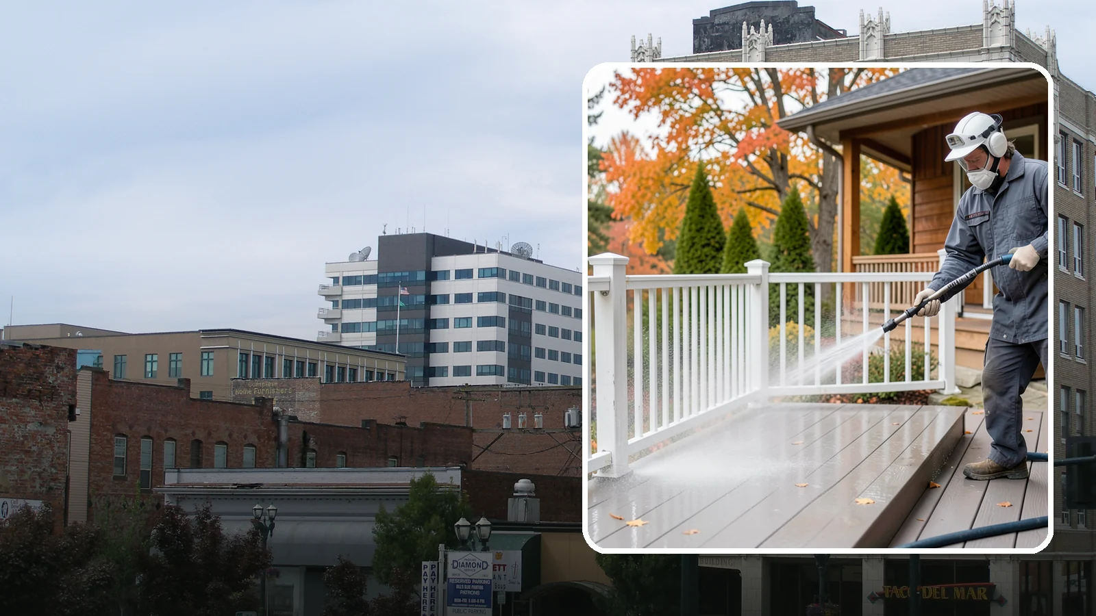 Composite Material Cleaning in Everett, Snohomish County, WA - Cleaning tuned to composite decking, railing, and cladding that clears mold and grime without voiding warranties.