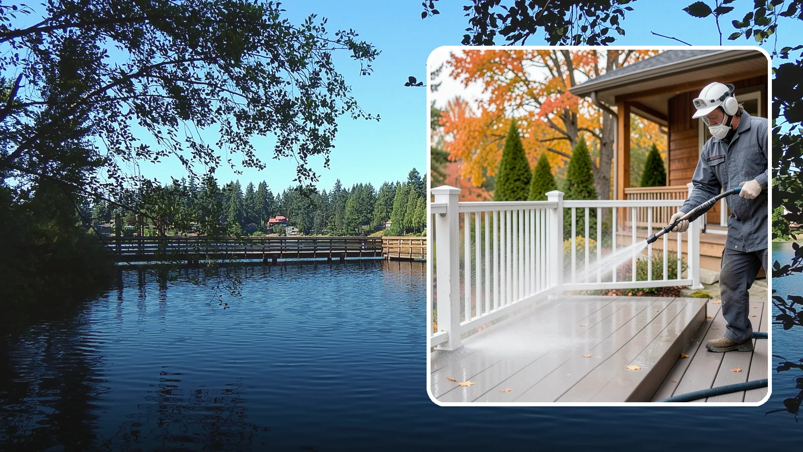 Composite Material Cleaning in Federal Way, King County, WA - Cleaning tuned to composite decking, railing, and cladding that clears mold and grime without voiding warranties.