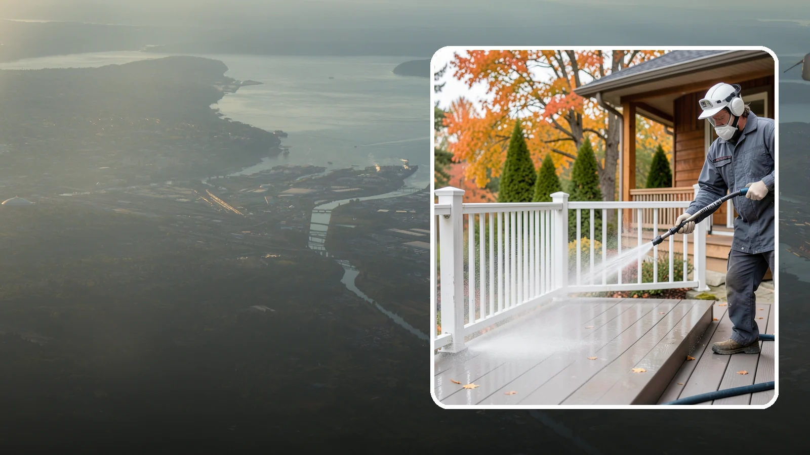 Composite Material Cleaning in Fife, Pierce County, WA - Cleaning tuned to composite decking, railing, and cladding that clears mold and grime without voiding warranties.