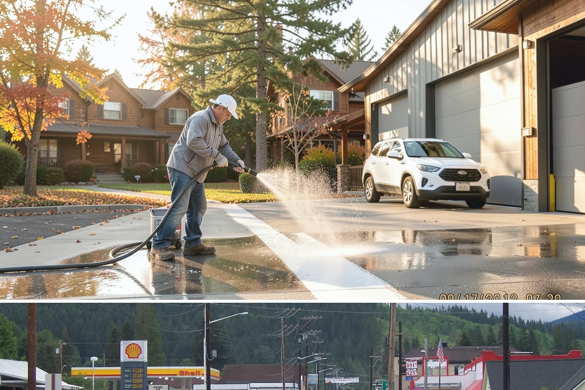 Composite Material Cleaning in Granite Falls, Snohomish County, WA - Clean composite surfaces in spring or early summer to remove the mold film that builds through the wet, shaded winter.