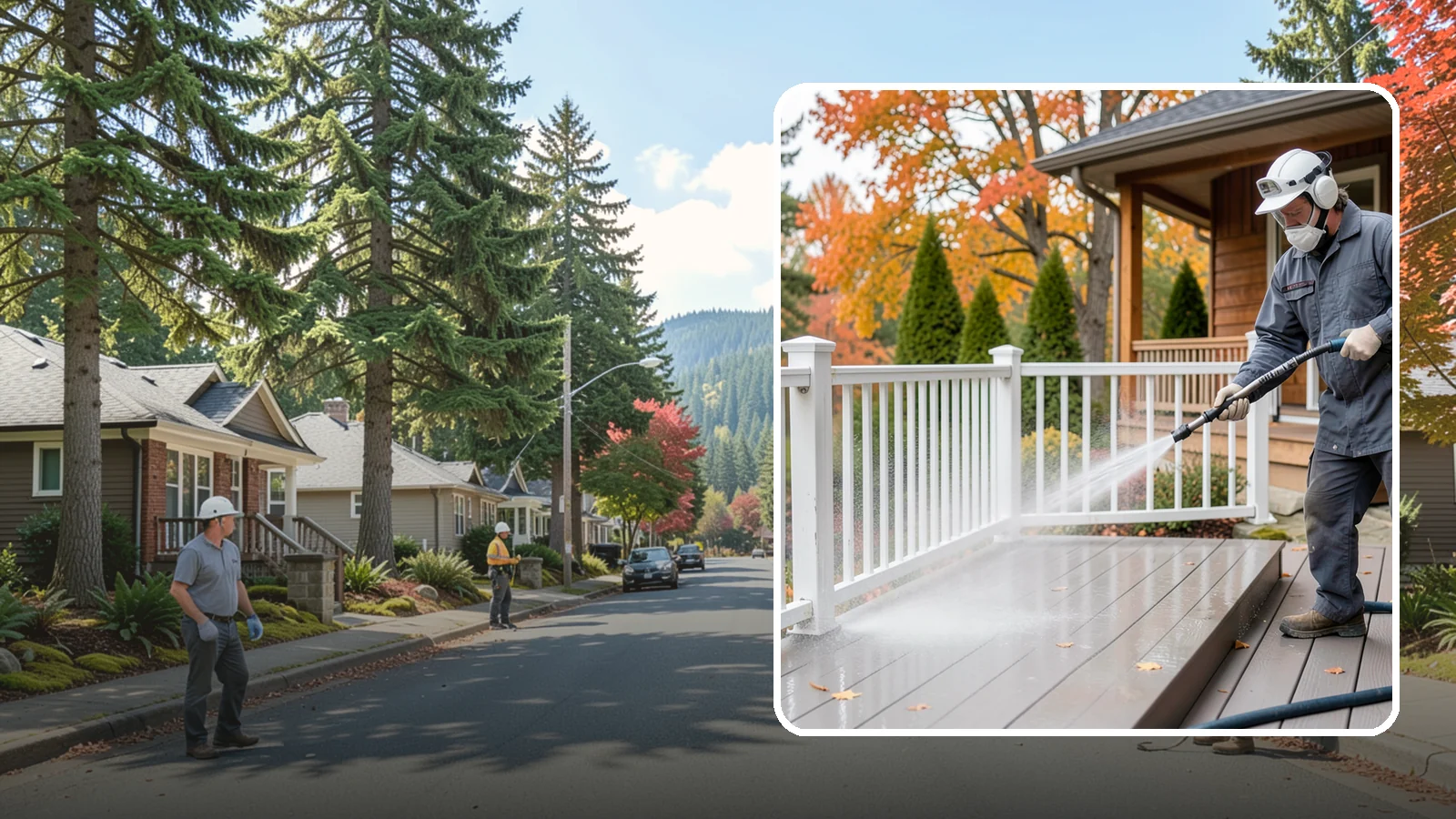 Composite Material Cleaning in Hunts Point, King County, WA - Cleaning tuned to composite decking, railing, and cladding that clears mold and grime without voiding warranties.