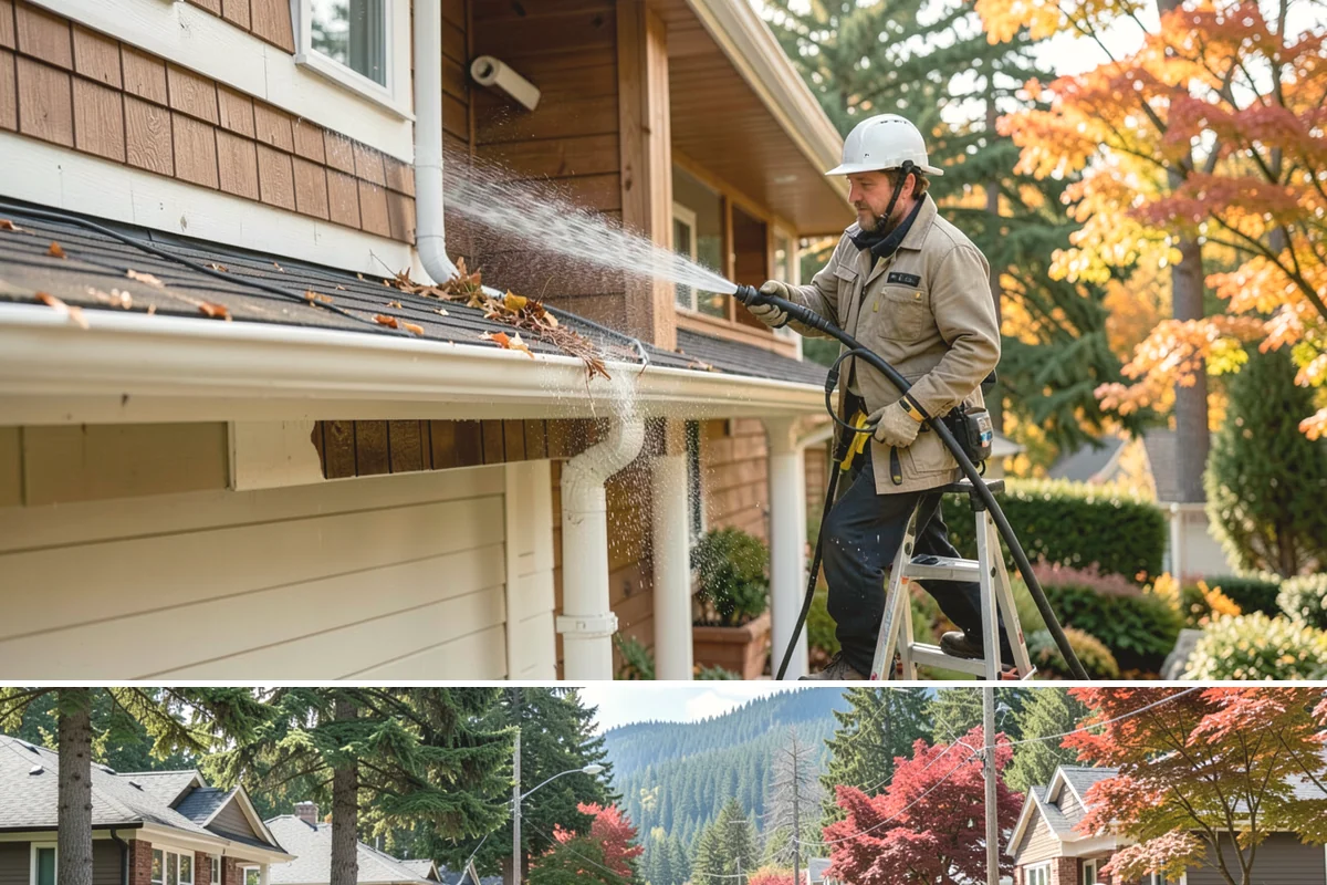 Composite Material Cleaning in Hunts Point, King County, WA - Clean composite surfaces in spring or early summer to remove the mold film that builds through the wet, shaded winter.