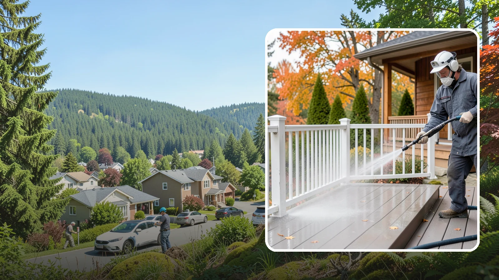 Composite Material Cleaning in Index, Snohomish County, WA - Cleaning tuned to composite decking, railing, and cladding that clears mold and grime without voiding warranties.