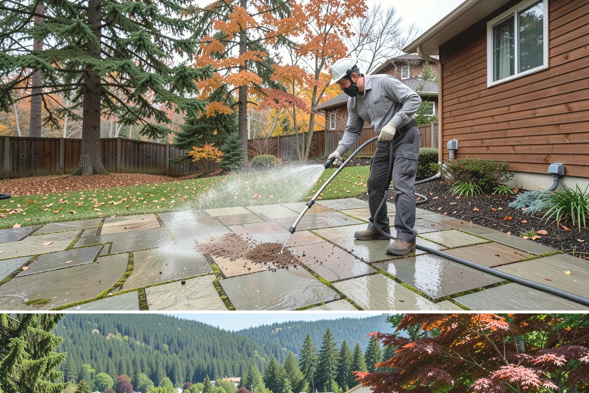 Composite Material Cleaning in Index, Snohomish County, WA - Clean composite surfaces in spring or early summer to remove the mold film that builds through the wet, shaded winter.