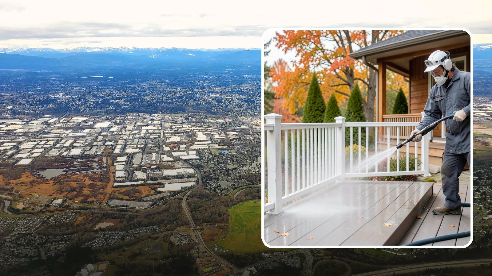 Composite Material Cleaning in Kent, King County, WA - Cleaning tuned to composite decking, railing, and cladding that clears mold and grime without voiding warranties.
