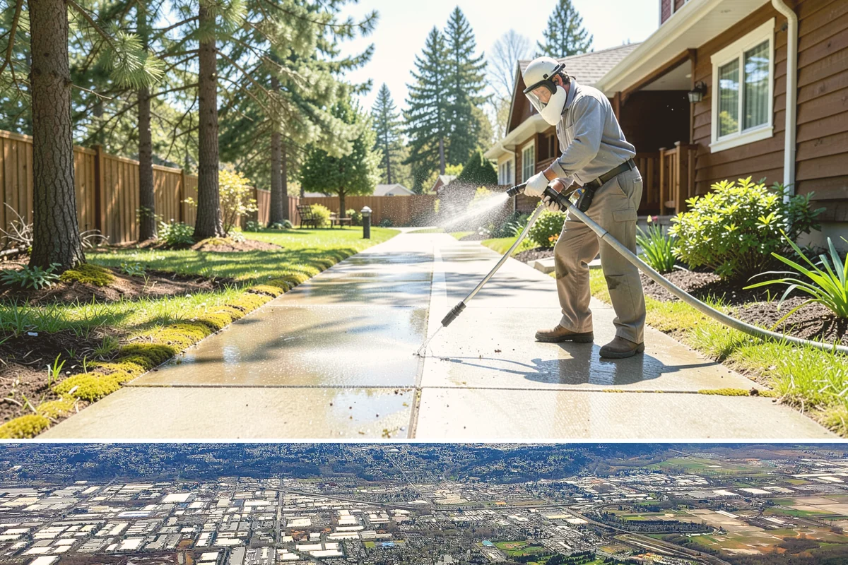 Composite Material Cleaning in Kent, King County, WA - Clean composite surfaces in spring or early summer to remove the mold film that builds through the wet, shaded winter.
