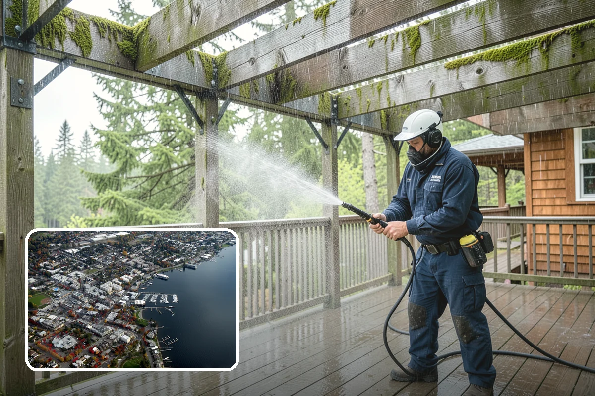 Composite Material Cleaning in Kirkland, King County, WA - Clears mold and grime from composite surfaces