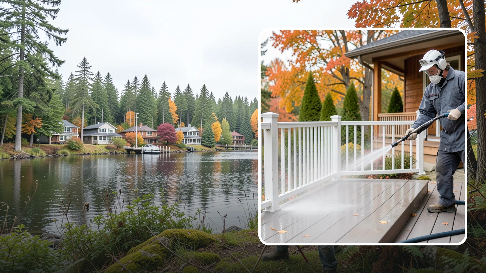 Composite Material Cleaning in La Conner, Skagit County, WA - Cleaning tuned to composite decking, railing, and cladding that clears mold and grime without voiding warranties.
