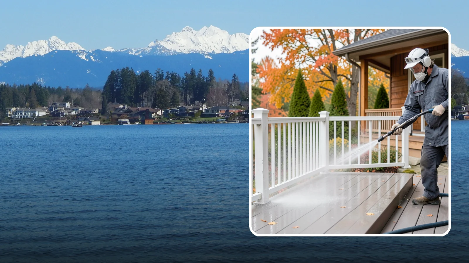 Composite Material Cleaning in Lake Stevens, Snohomish County, WA - Cleaning tuned to composite decking, railing, and cladding that clears mold and grime without voiding warranties.