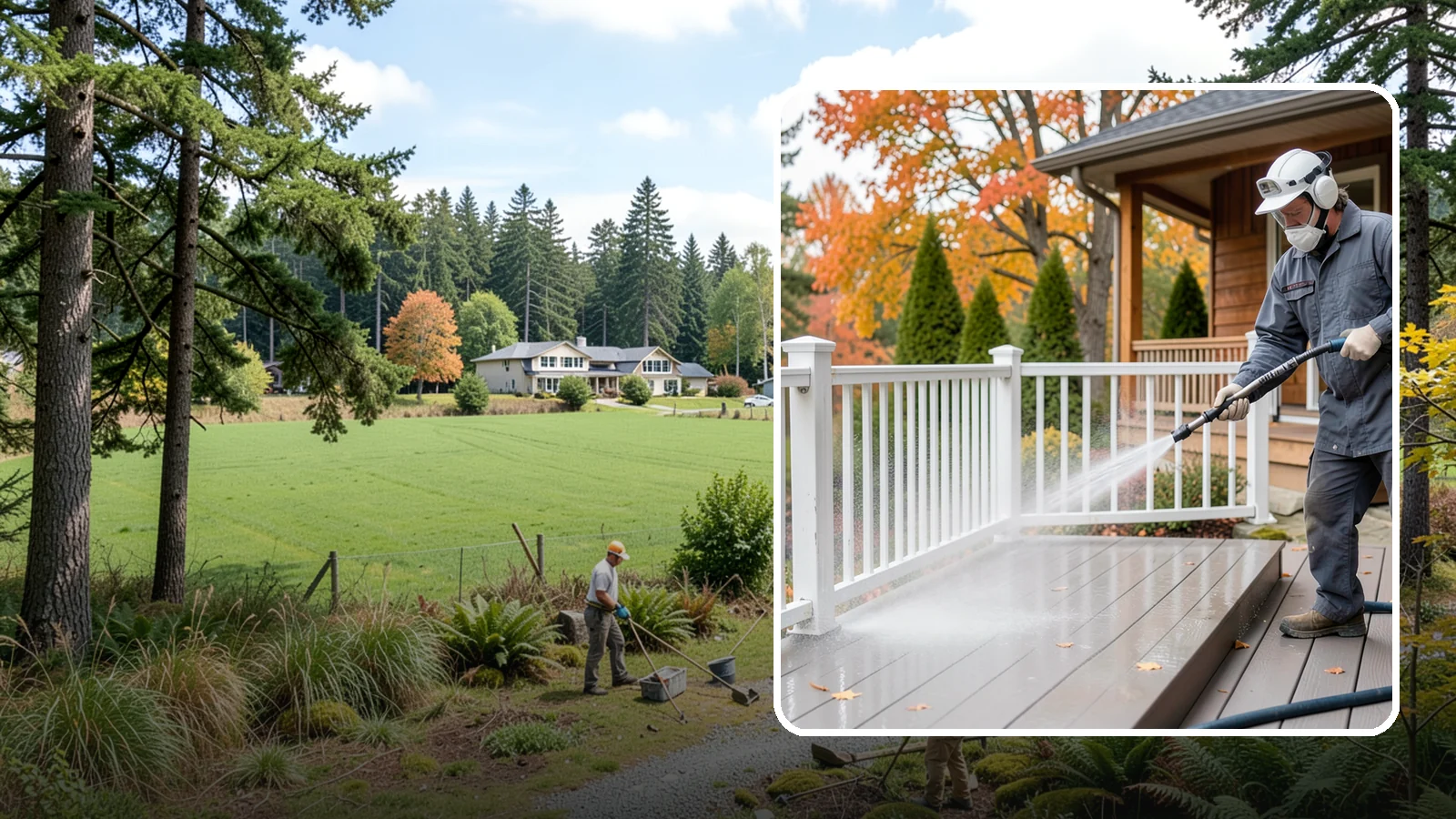 Composite Material Cleaning in Lyman, Skagit County, WA - Cleaning tuned to composite decking, railing, and cladding that clears mold and grime without voiding warranties.