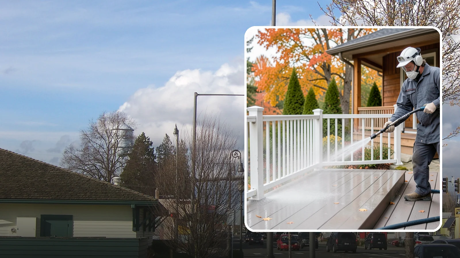Composite Material Cleaning in Marysville, Snohomish County, WA - Cleaning tuned to composite decking, railing, and cladding that clears mold and grime without voiding warranties.