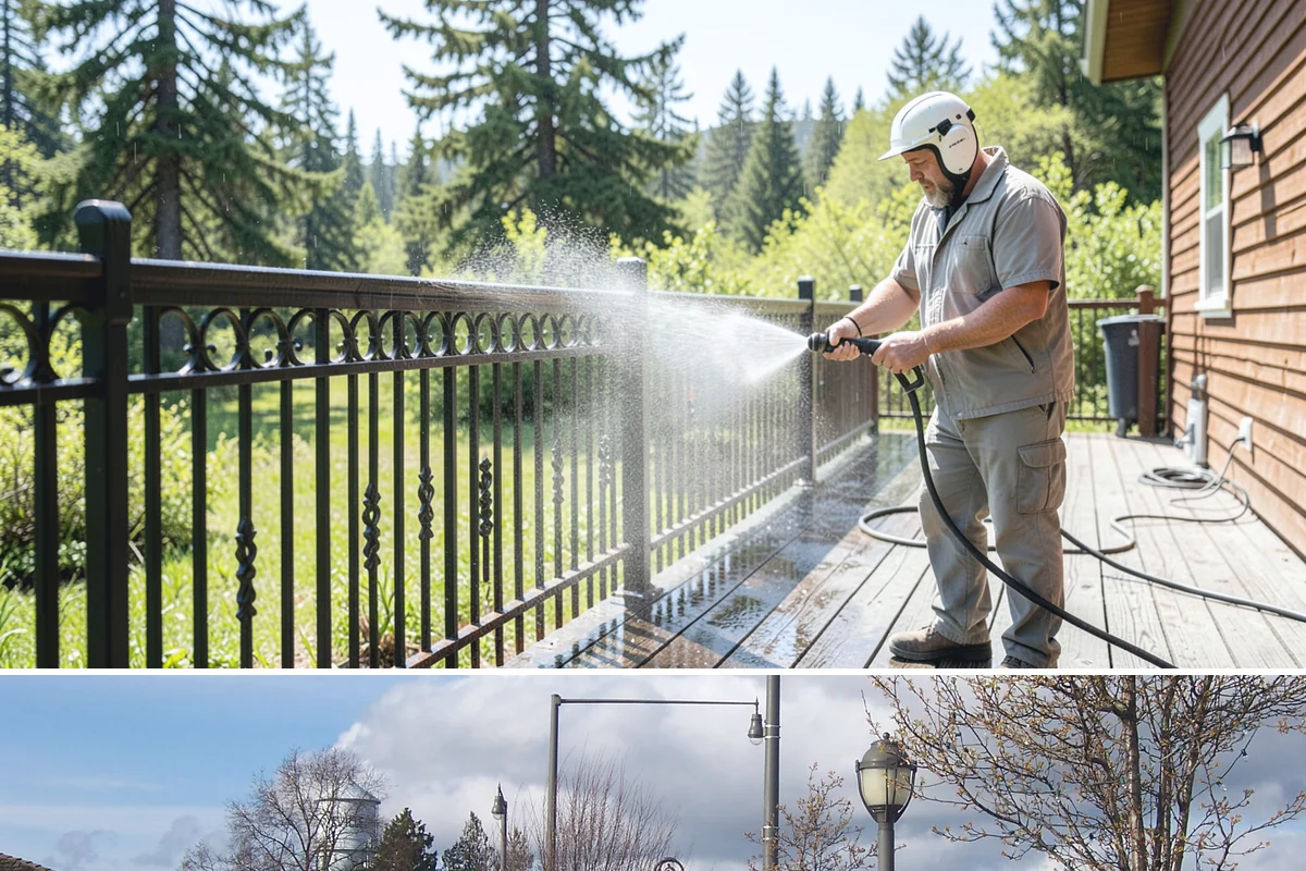 Composite Material Cleaning in Marysville, Snohomish County, WA - Clean composite surfaces in spring or early summer to remove the mold film that builds through the wet, shaded winter.