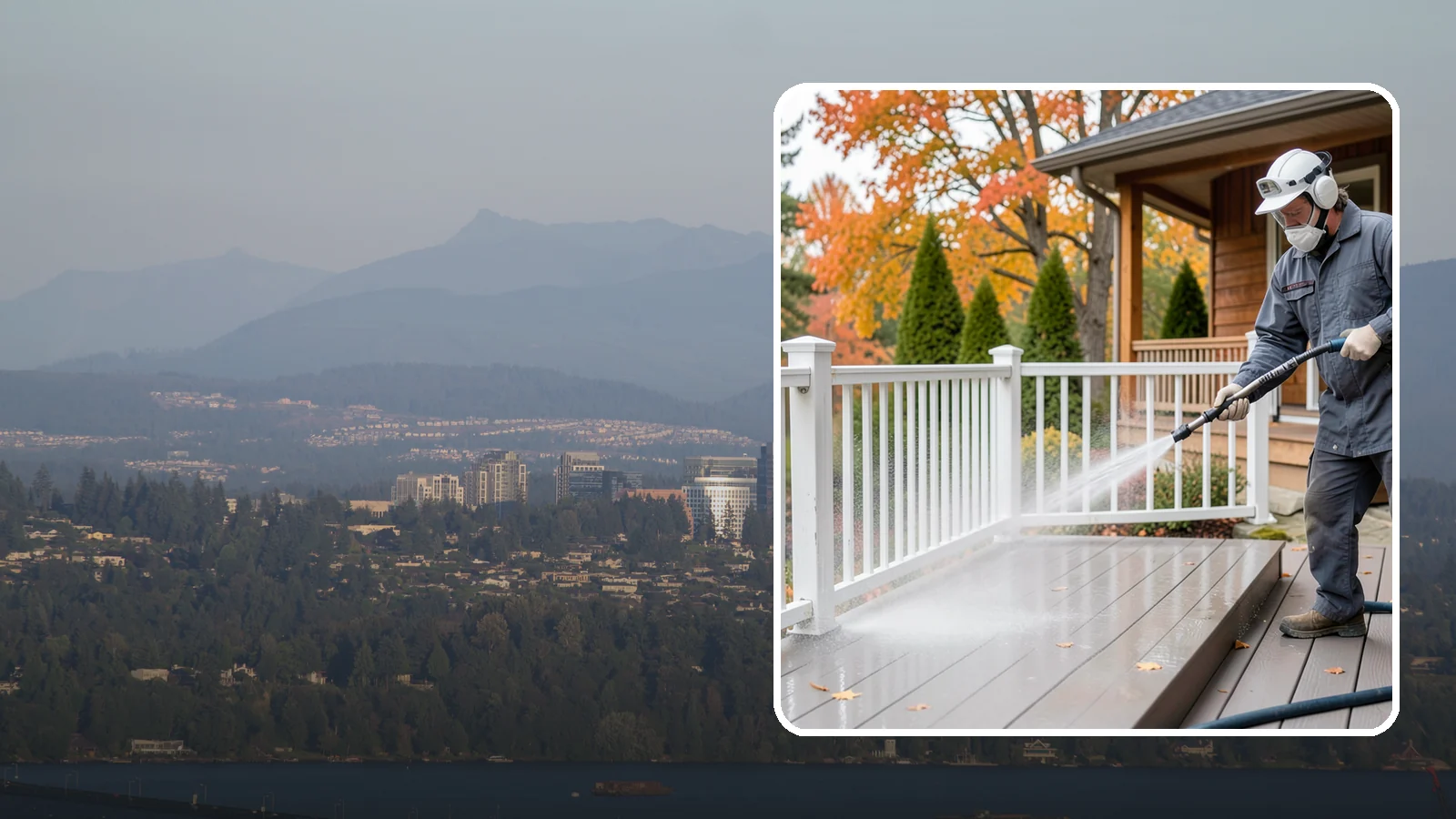 Composite Material Cleaning in Medina, King County, WA - Cleaning tuned to composite decking, railing, and cladding that clears mold and grime without voiding warranties.