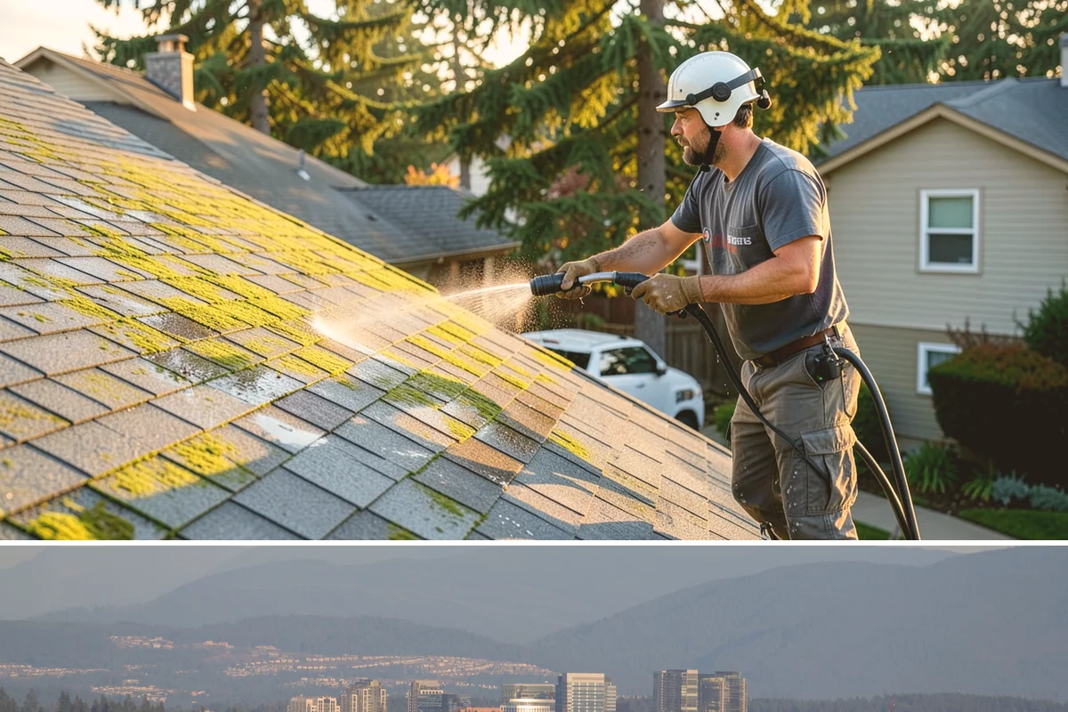 Composite Material Cleaning in Medina, King County, WA - Clean composite surfaces in spring or early summer to remove the mold film that builds through the wet, shaded winter.