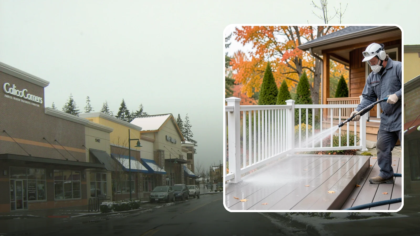 Composite Material Cleaning in Mill Creek, Snohomish County, WA - Cleaning tuned to composite decking, railing, and cladding that clears mold and grime without voiding warranties.