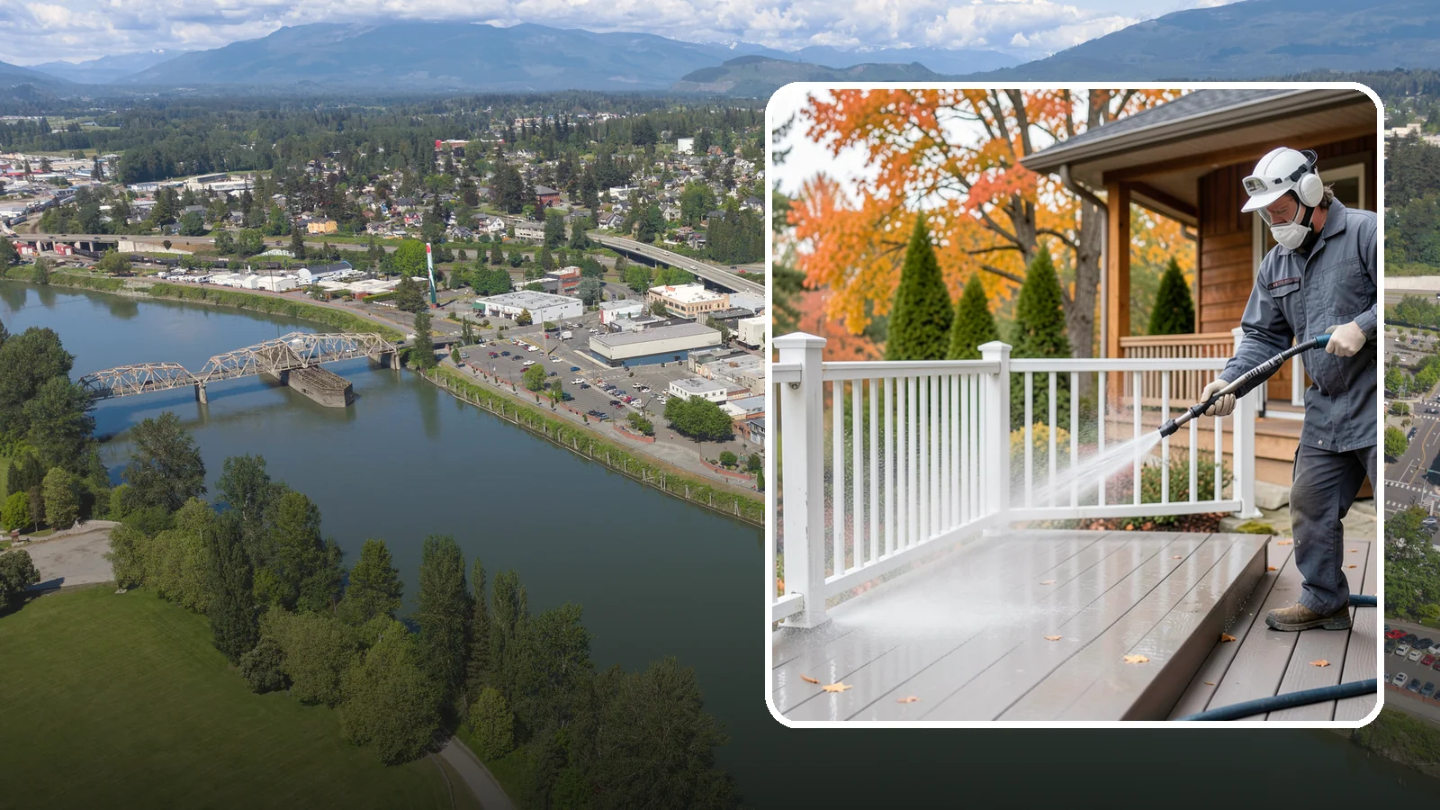 Composite Material Cleaning in Mount Vernon, Skagit County, WA - Cleaning tuned to composite decking, railing, and cladding that clears mold and grime without voiding warranties.