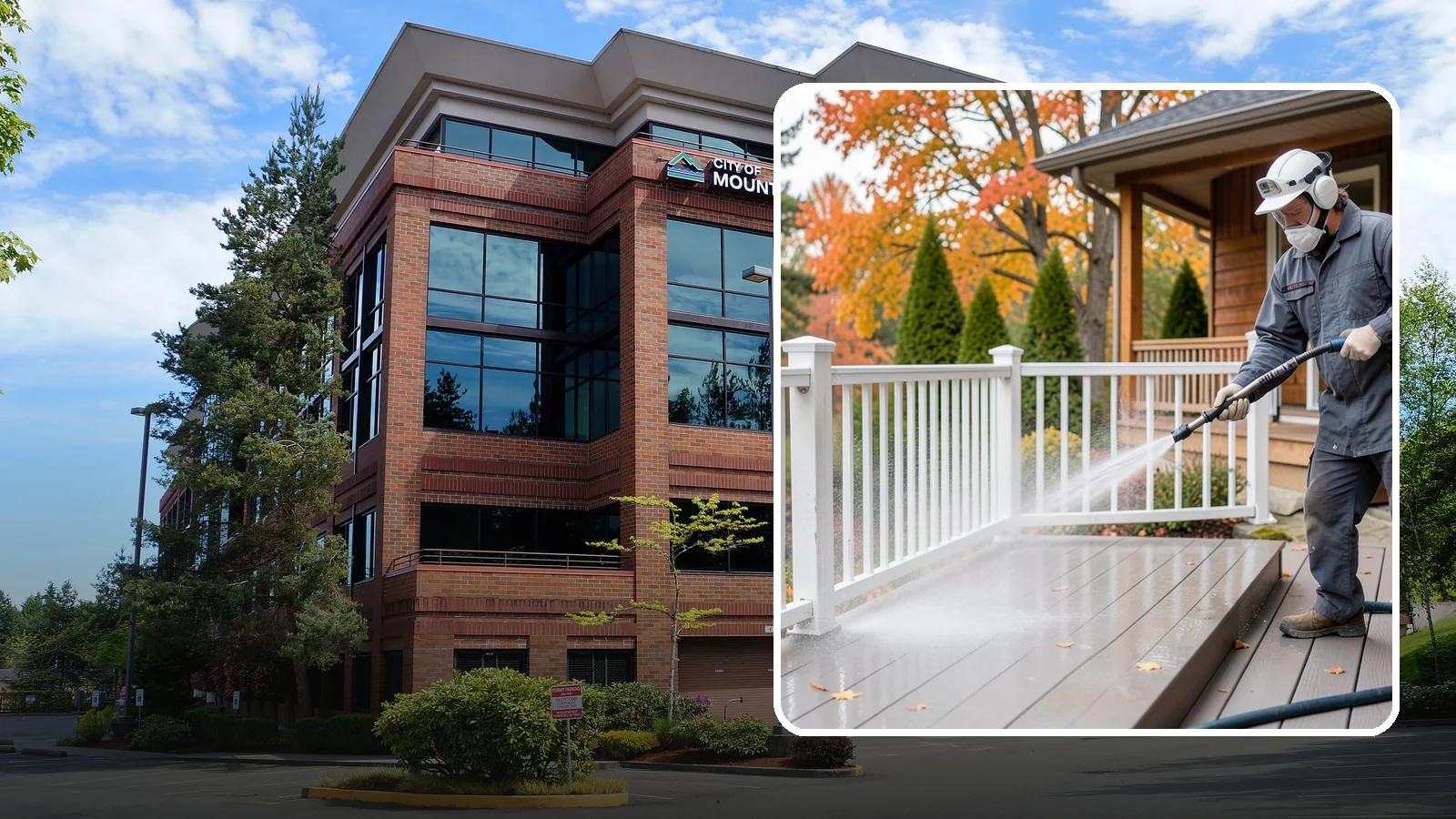 Composite Material Cleaning in Mountlake Terrace, Snohomish County, WA - Cleaning tuned to composite decking, railing, and cladding that clears mold and grime without voiding warranties.