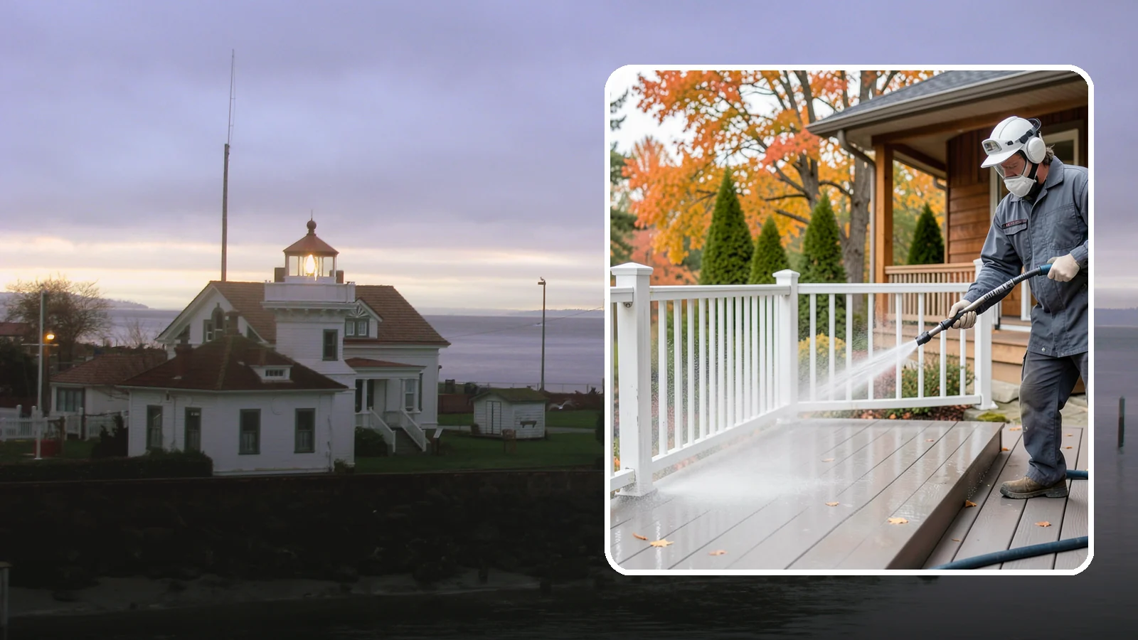 Composite Material Cleaning in Mukilteo, Snohomish County, WA - Cleaning tuned to composite decking, railing, and cladding that clears mold and grime without voiding warranties.