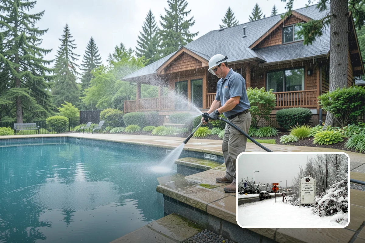 Composite Material Cleaning in Newcastle, King County, WA - Clears mold and grime from composite surfaces
