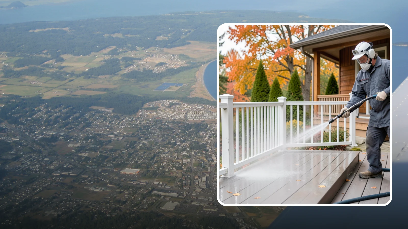 Composite Material Cleaning in Oak Harbor, Island County, WA - Cleaning tuned to composite decking, railing, and cladding that clears mold and grime without voiding warranties.