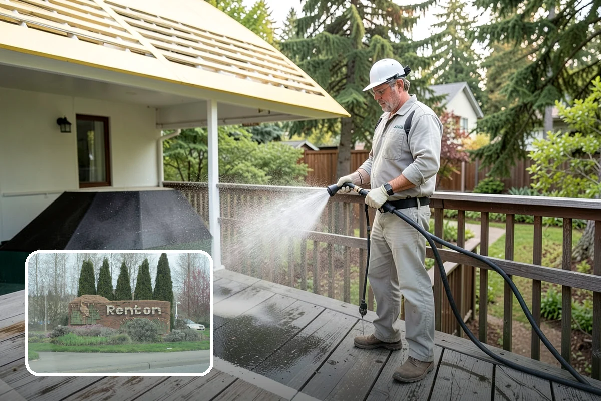 Composite Material Cleaning in Renton, King County, WA - Clears mold and grime from composite surfaces