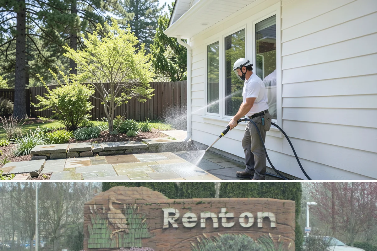 Composite Material Cleaning in Renton, King County, WA - Clean composite surfaces in spring or early summer to remove the mold film that builds through the wet, shaded winter.